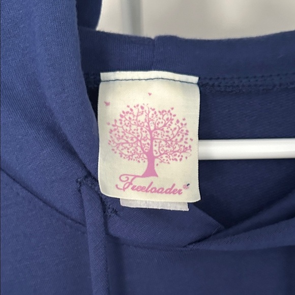 Freeloader Navy Blue Hoodie Sweatshirt - Picture 3 of 4